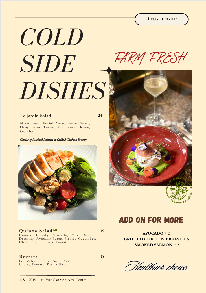 cold side dishes | Le Jardin Singapore